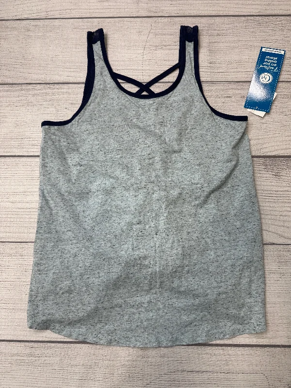 Yoga Tops for Pilates and Yoga -Blue Athletic Tank Top Calia, Size M