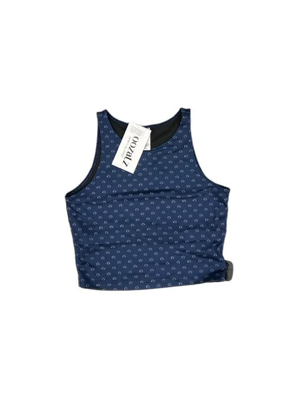 Yoga Tops for Full Range of Motion -Blue Athletic Tank Top Cme, Size M