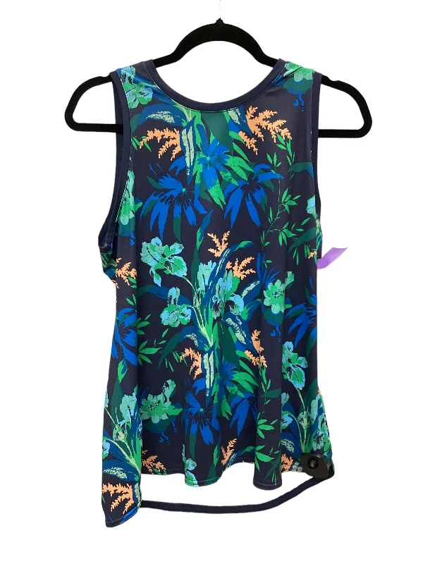 Lightweight Yoga Tops for Ease of Movement -Blue Athletic Tank Top Columbia, Size L
