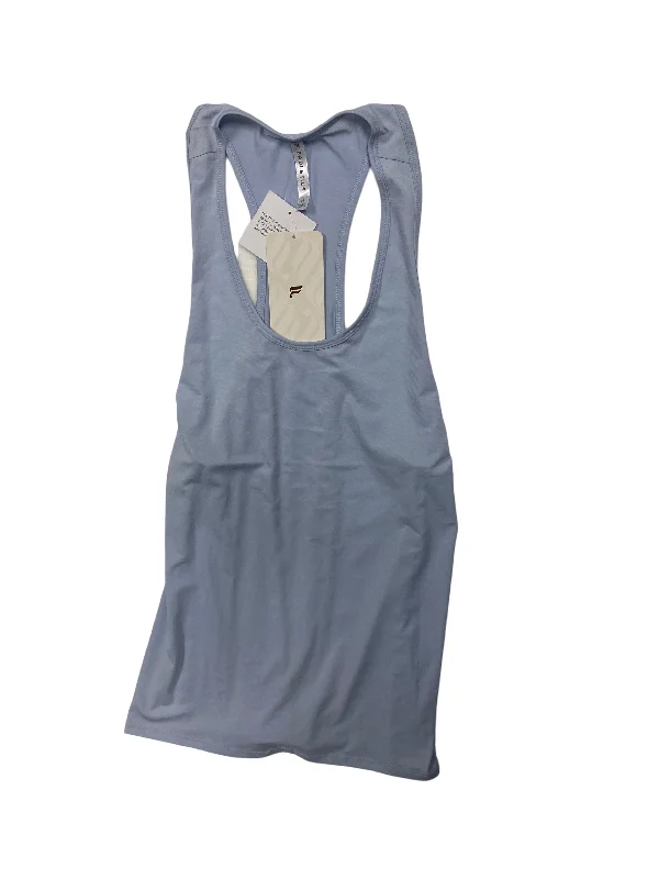 Yoga Tops with Moisture-Wicking Fabric -Blue Athletic Tank Top Fabletics, Size M