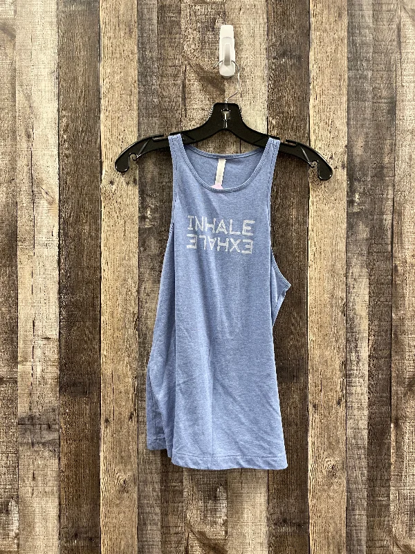 Yoga Tops with Unique Designs for Style -Blue Athletic Tank Top Fabletics, Size S