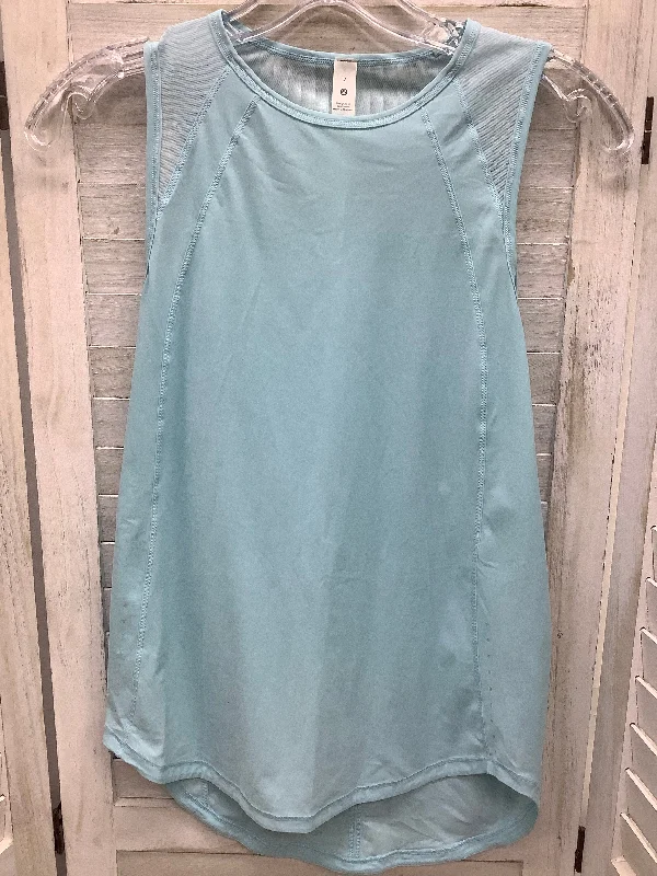 Women's Yoga Tops for Flexibility in Practice -Blue Athletic Tank Top Lululemon, Size 2