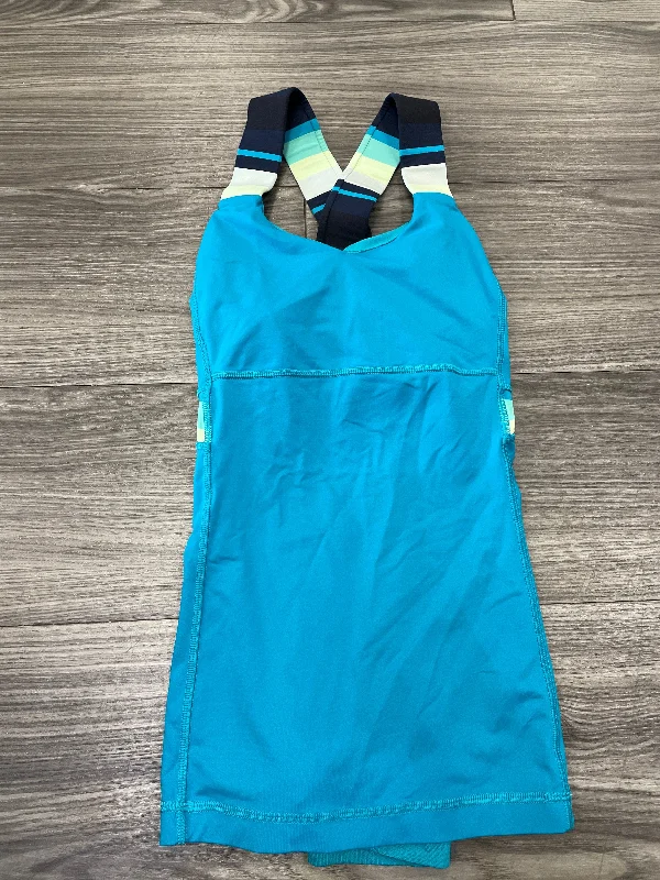Yoga Tops for Supportive Fit and Flexibility -Blue Athletic Tank Top Lululemon, Size 4