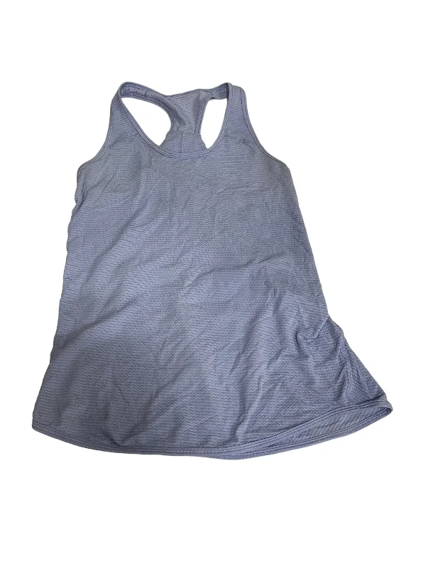 Lightweight Yoga Tops for Warm Weather -Blue Athletic Tank Top Lululemon, Size S