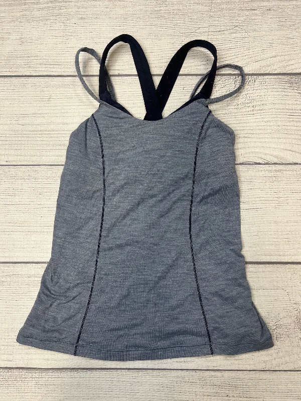 Women's Yoga Tops with Extra Flexibility -Blue Athletic Tank Top Lululemon, Size S