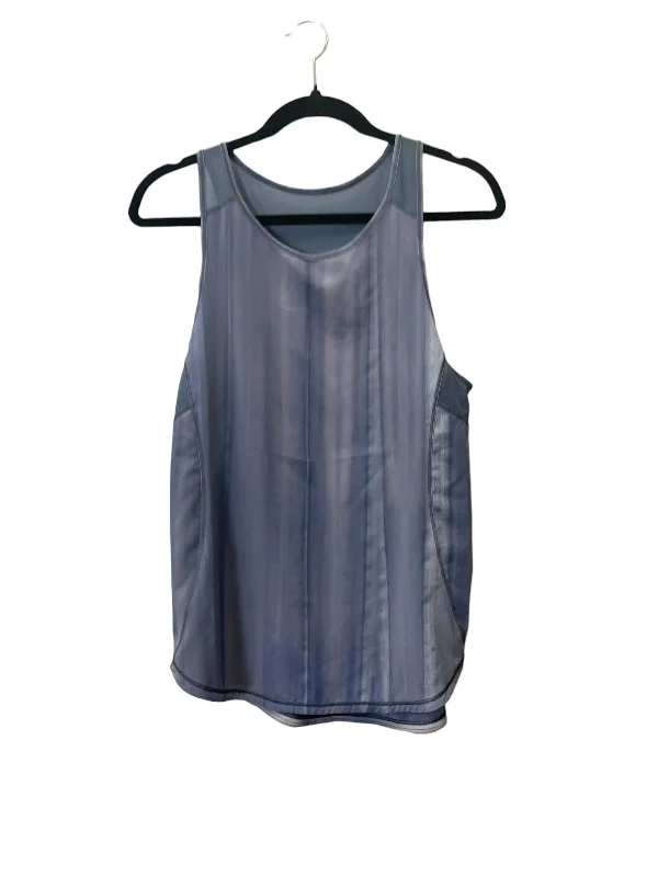 Yoga Tops for Core Workouts -Blue Athletic Tank Top Lululemon, Size S