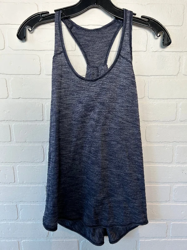 Women's Yoga Tops with High Coverage -Blue Athletic Tank Top Lululemon, Size Xs