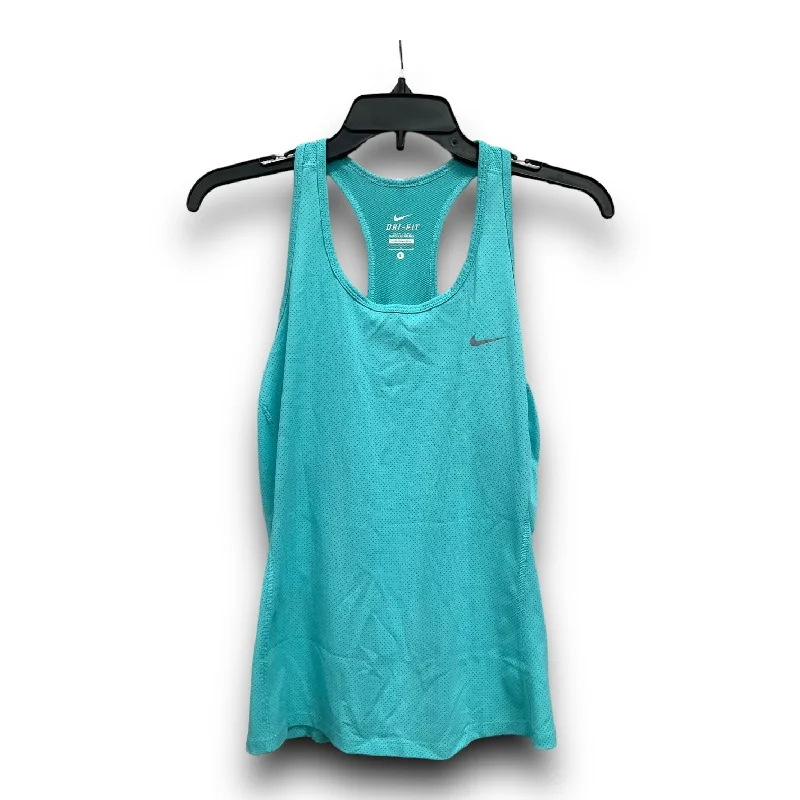 Yoga Tops with Soft Material for Extra Comfort -Blue Athletic Tank Top Nike Apparel, Size L