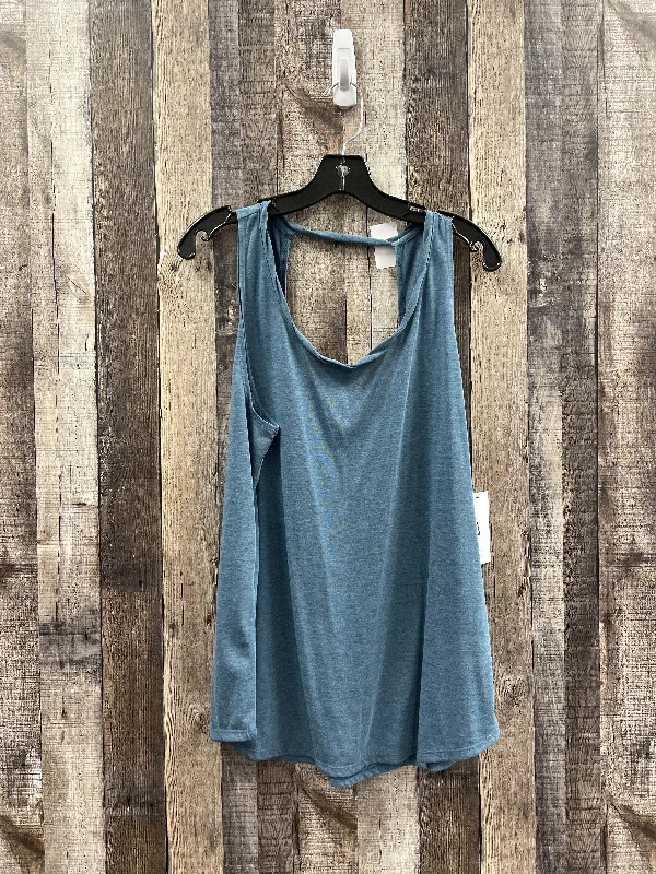 Yoga Tops for High-Impact Workouts -Blue Athletic Tank Top Nike Apparel, Size Xl