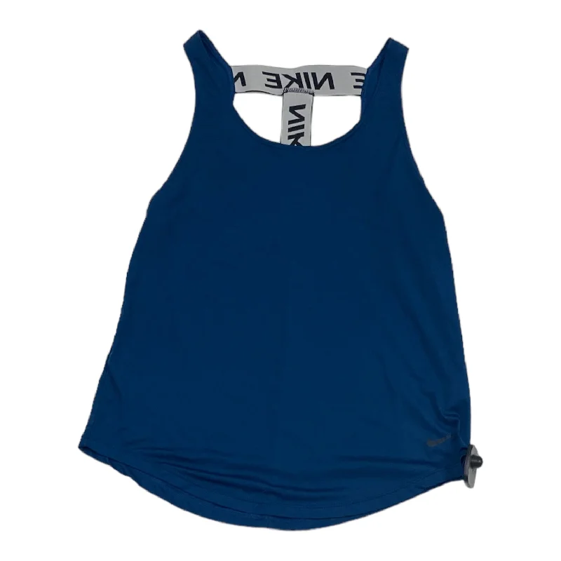 Long Sleeve Yoga Tops for Extra Coverage -Blue Athletic Tank Top Nike, Size S