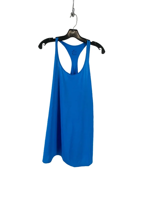 Women's Yoga Tops with Stretch Fabric -Blue Athletic Tank Top Nike, Size Xl