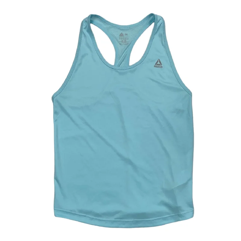 Women's Yoga Tops for Comfortable Fit -Blue Athletic Tank Top Reebok, Size M