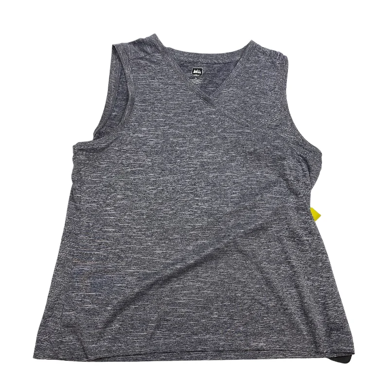 Yoga Tops for Yoga and Pilates -Blue Athletic Tank Top Rei, Size L