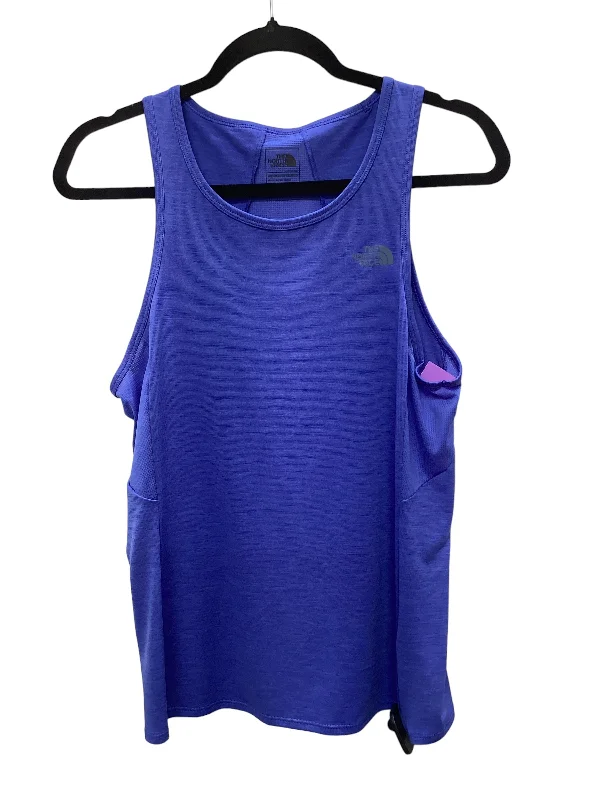 Women's Yoga Tops with Full Coverage -Blue Athletic Tank Top The North Face, Size M