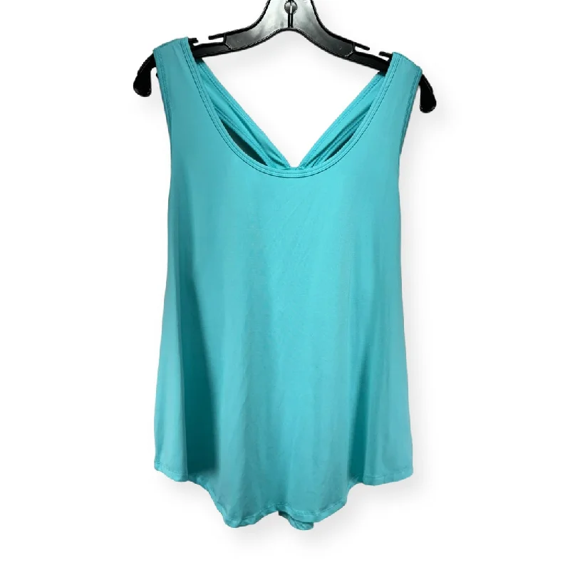 Yoga Tops for Increased Comfort and Mobility -Blue Athletic Tank Top Torrid, Size 2x