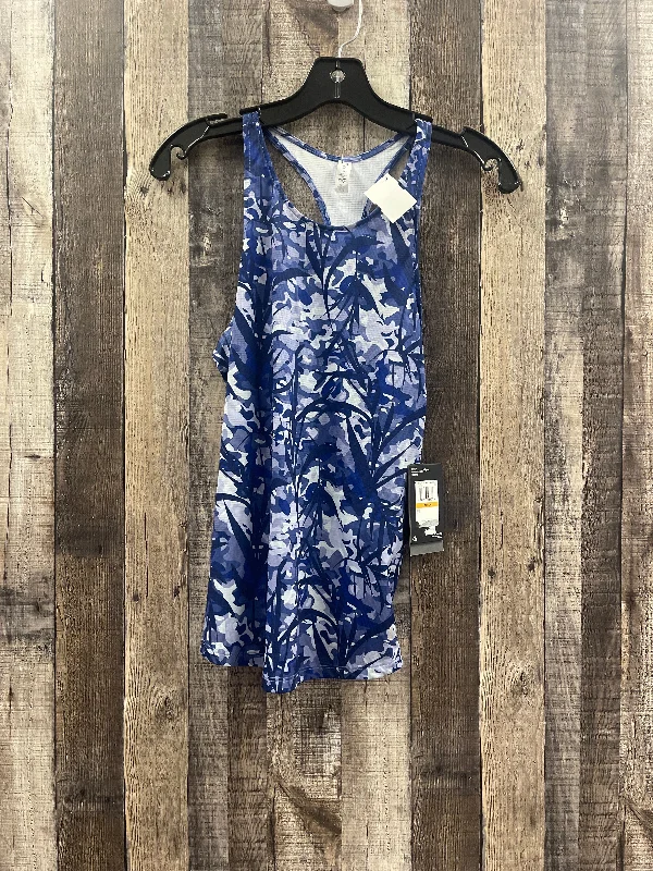 Yoga Tops for Deep Stretching Poses -Blue Athletic Tank Top Under Armour, Size S