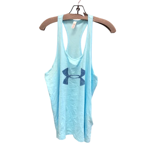 Women's Yoga Tops for Pilates and Flexibility -Blue Athletic Tank Top Under Armour, Size Xl
