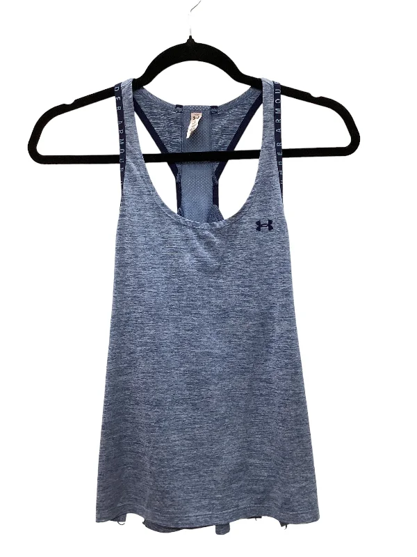 Women's Yoga Tops with Extra Flexibility -Blue Athletic Tank Top Under Armour, Size Xs
