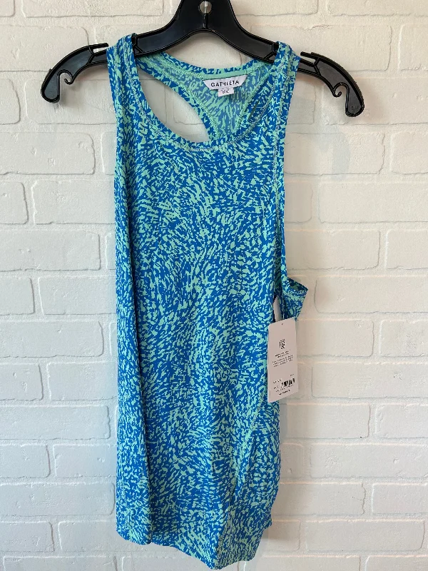 Comfortable Yoga Tops for Intense Sessions -Blue & Green Athletic Tank Top Athleta, Size M Comfortable Yoga Tops for Intense Sessions -Blue & Green Athletic Tank Top Athleta, Size M