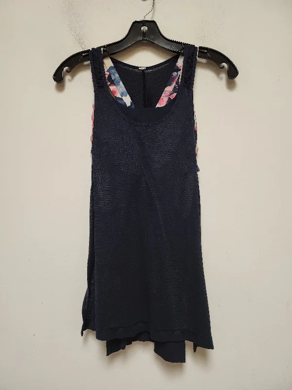 Yoga Tops for Mobility and Comfort -Blue & Pink Athletic Tank Top Lululemon, Size S