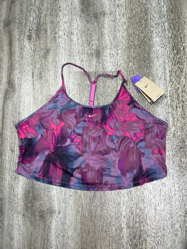 Yoga Tops for Deep Flexibility Movements -Blue & Pink Athletic Tank Top Nike Apparel, Size Xl