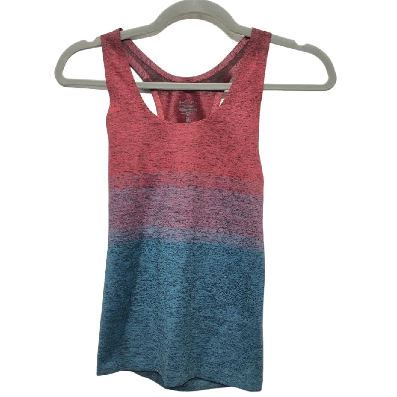 Women's Yoga Tops with Seamless Construction -Blue & Red Athletic Tank Top Athleta, Size Xs