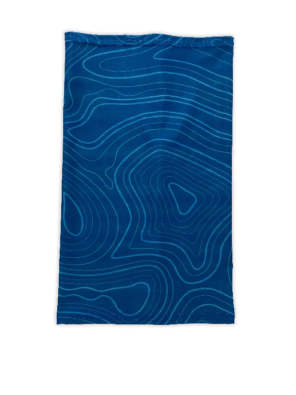 Best Yoga Pants for Deep Flexibility -Blue Topo Neck Gaiter *FINAL SALE*