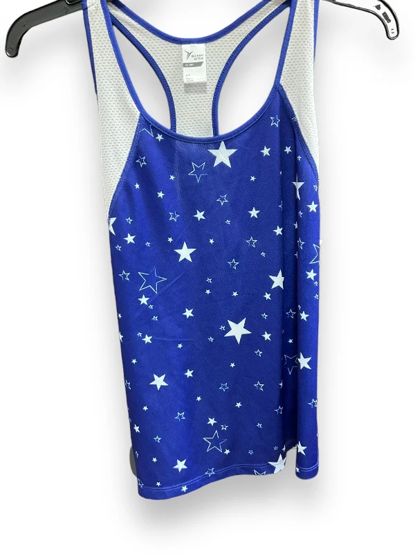 Comfortable Yoga Tops for Intense Sessions -Blue & White Athletic Tank Top Old Navy, Size S