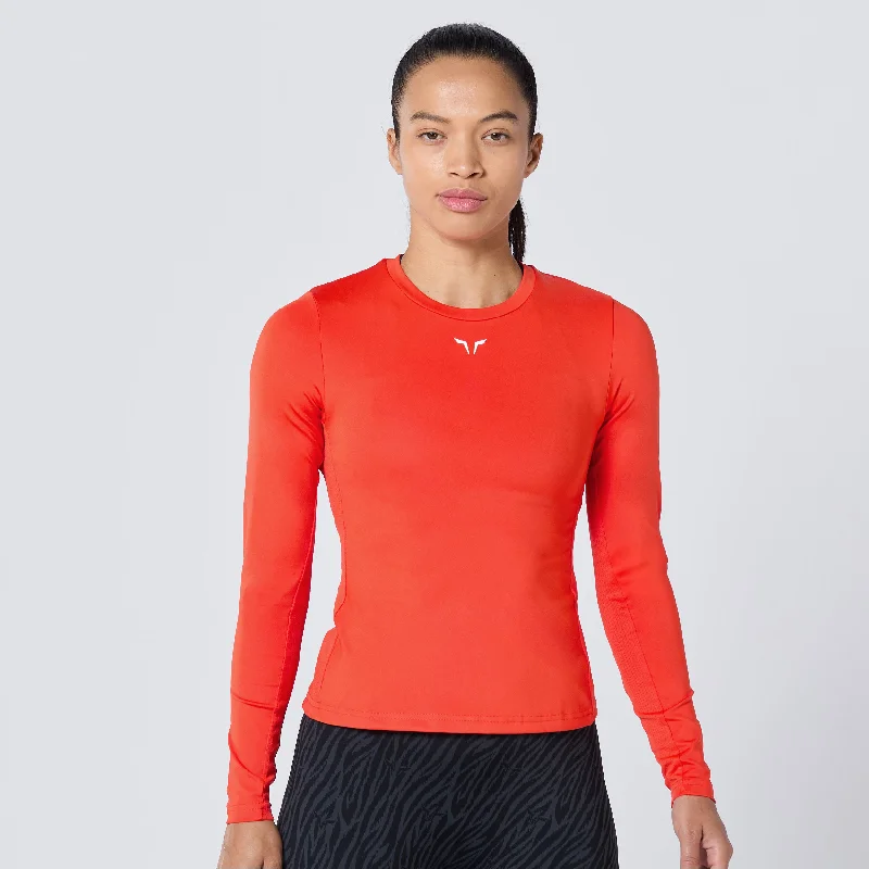 Yoga Tops for Maximum Stretching Ability -Body Fit Top - Orange.Com