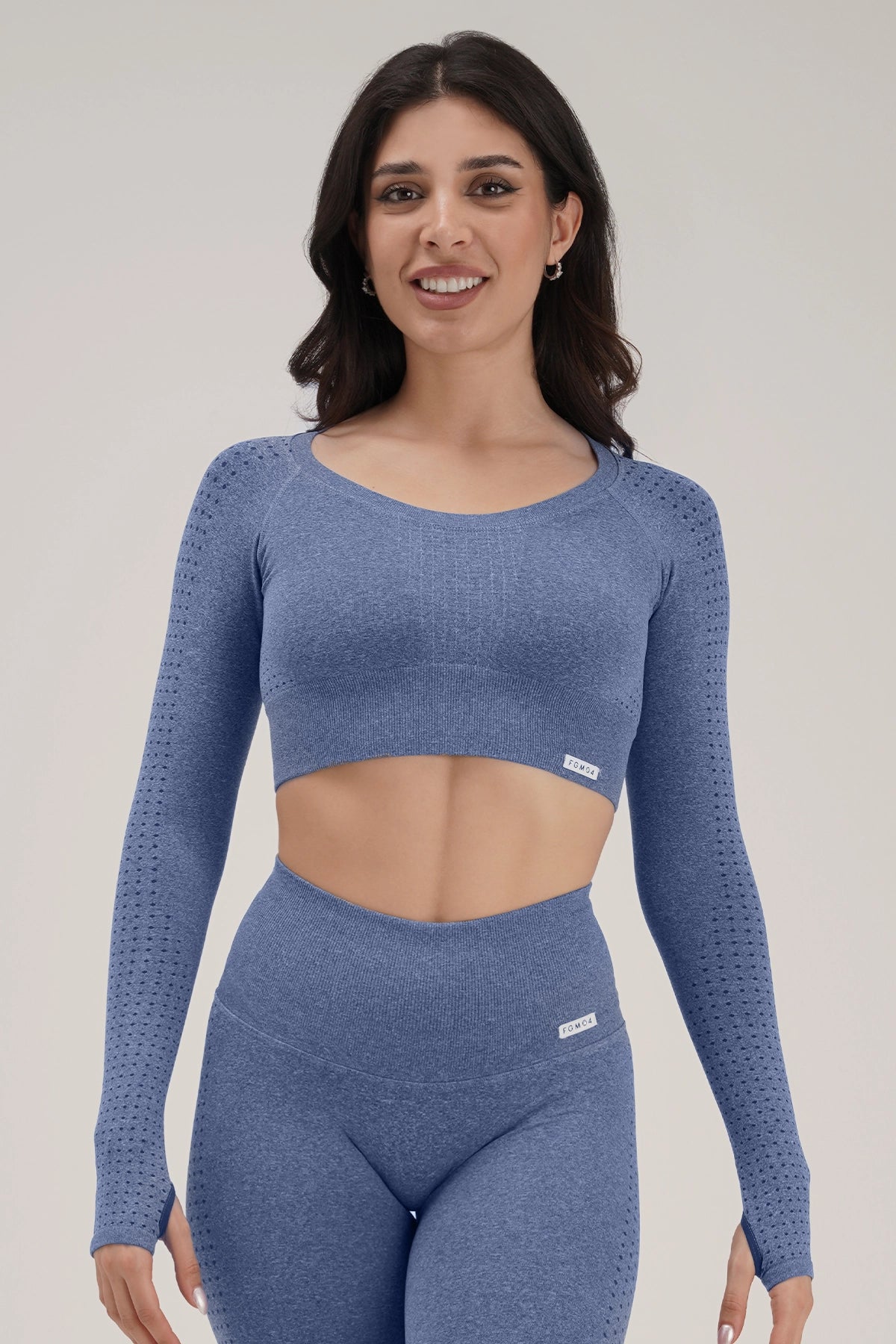 Yoga Tops with Supportive Features -Bolero Eldorado Blu Oceano Ecofir