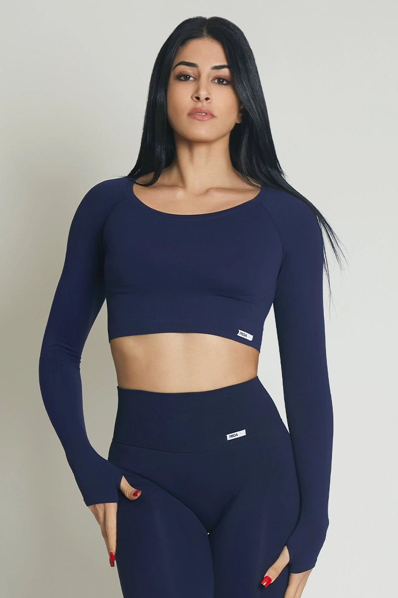 Soft Yoga Tops for Women -Bolero Nikita Gym Fashion Blu notte