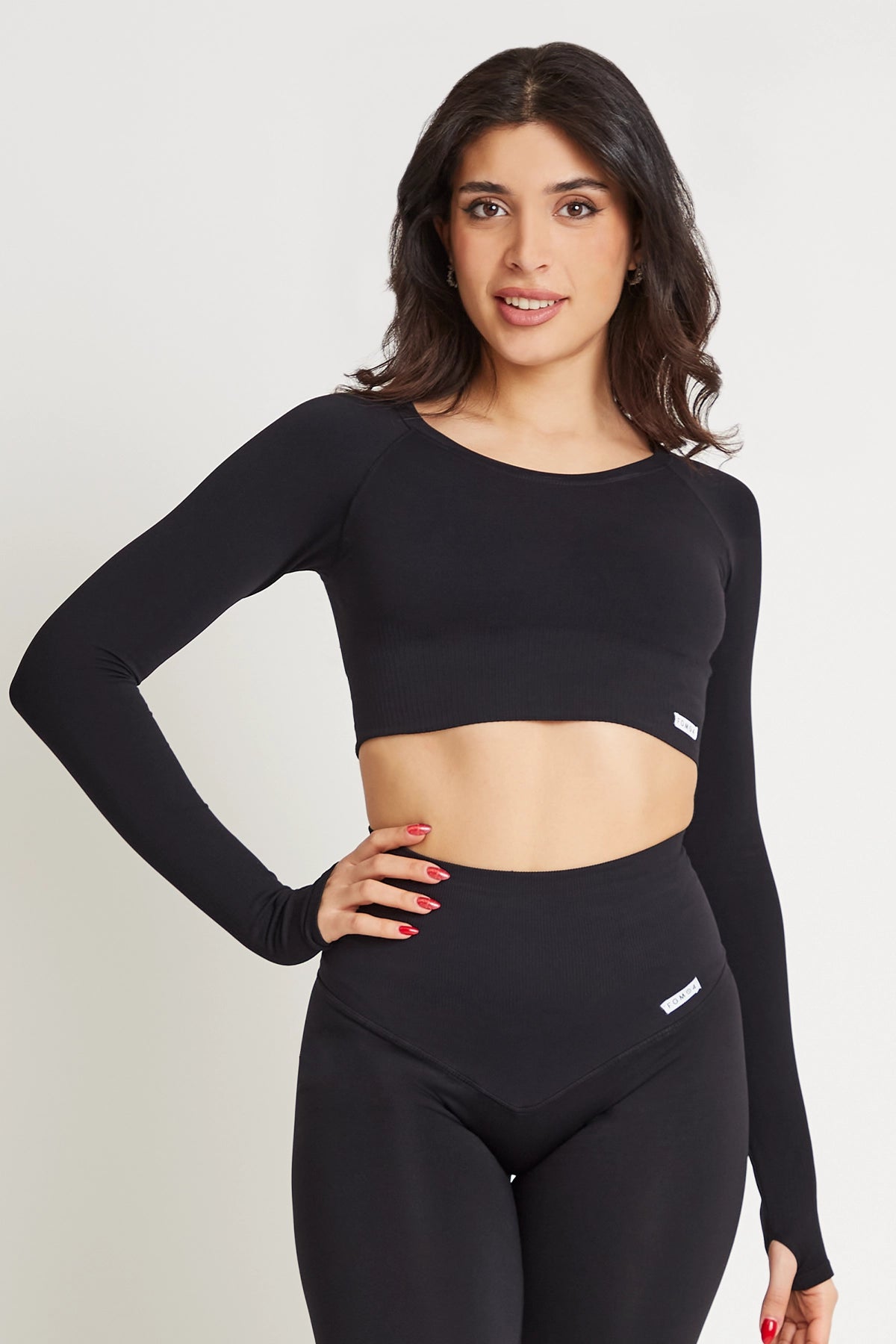 Yoga Tops for Full Range of Motion -Bolero Nikita Gym Fashion Nero