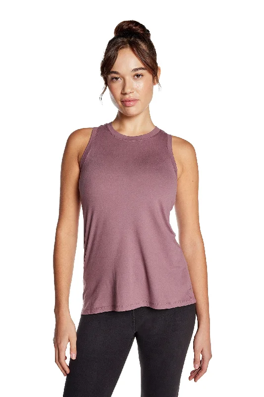 High-Neck Yoga Tops for Flexibility -Breakthrough Tank Top