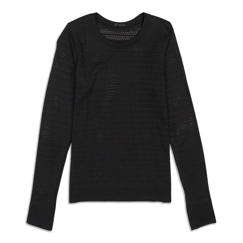 Yoga Tops for Stretching and Poses -Breeze By Long Sleeve Shirt - Resale