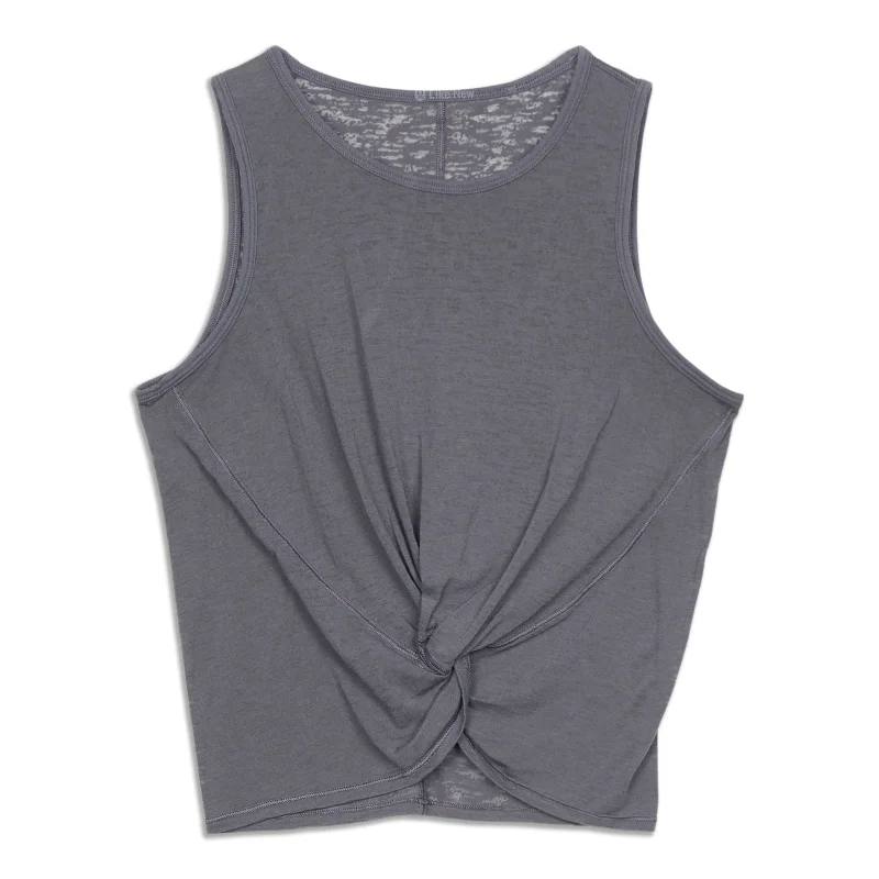Yoga Tops for Deep Stretching Poses -Breeze Through Twist Tank Top - Resale