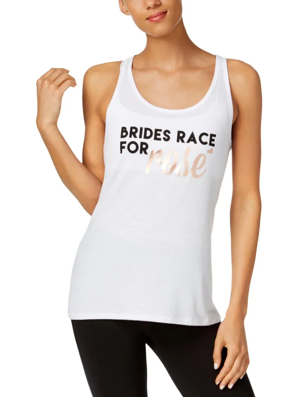 Yoga Tops for Active Women -Bride Womens Logo Tank Top