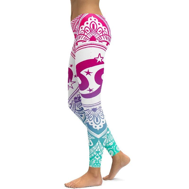 Women's Yoga Pants for Active Practice -Bright Cancer Leggings
