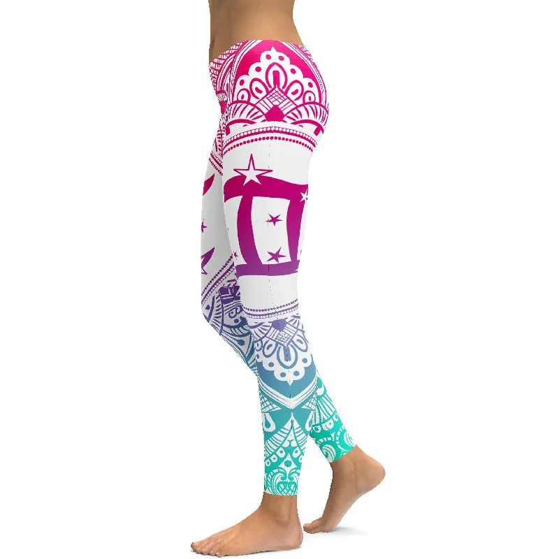 Ultra-Stretch Yoga Pants -Bright Gemini Leggings