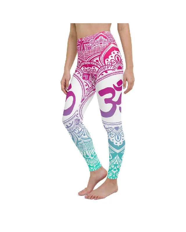 Comfortable Yoga Pants for Smooth Movement -Bright OM Yoga Pants