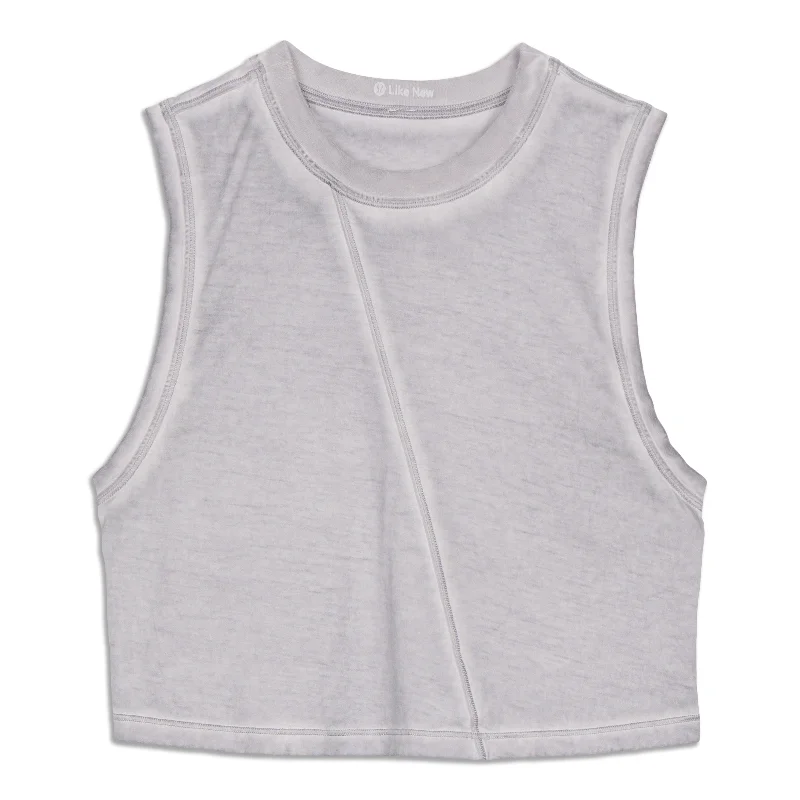 Fitted Yoga Tops for Intense Training -Broken Beats Tank Top - Resale