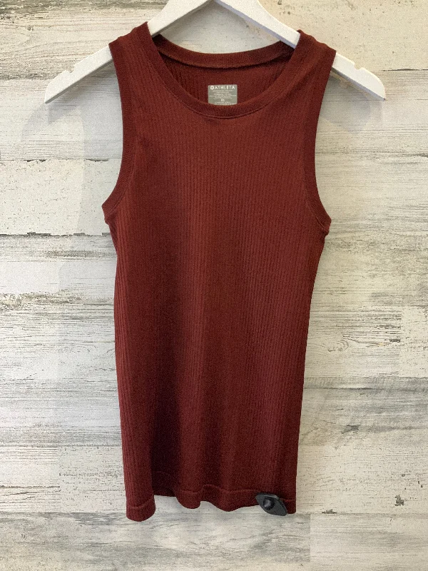 Yoga Tops for Flexibility and Relaxation -Brown Athletic Tank Top Athleta, Size Xs