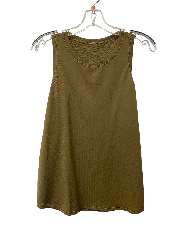 Yoga Tops for Easy Movement -Brown Athletic Tank Top Lululemon, Size L