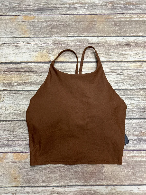 Women's Yoga Tops for Warm Weather Practice -Brown Athletic Tank Top Old Navy, Size L Women's Yoga Tops for Warm Weather Practice -Brown Athletic Tank Top Old Navy, Size L