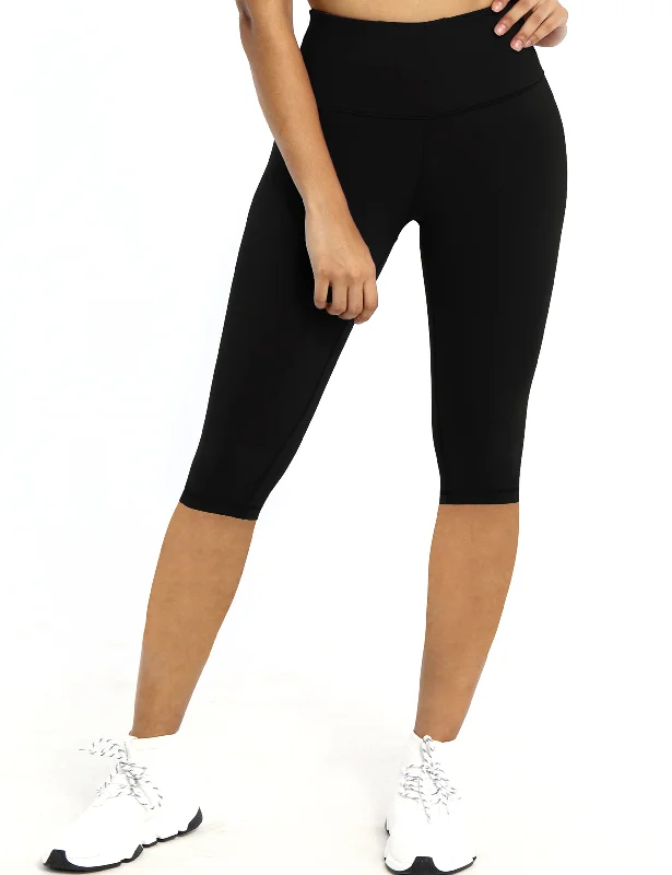 Full-Length Yoga Pants with Compression -BUBBLELIME 75N/25S Basic Yoga Pants 15" inseam
