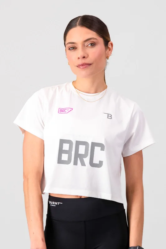 Stylish Yoga Tops for Training -Burnt Run Club Women's Pro Tee