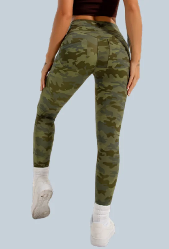Seamless Yoga Pants for Everyday Comfort -Butt Lifting Camouflage Women leggings