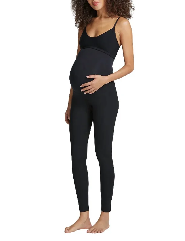 Yoga Shorts for Strength and Flexibility Training -Butter Luxe Maternity Legging In Black Yoga Shorts for Strength and Flexibility Training -Butter Luxe Maternity Legging In Black