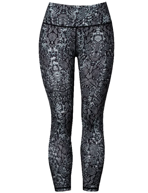 Soft and Supportive Yoga Pants for Women -22" Printed Yoga Pants BLACKSNAKE