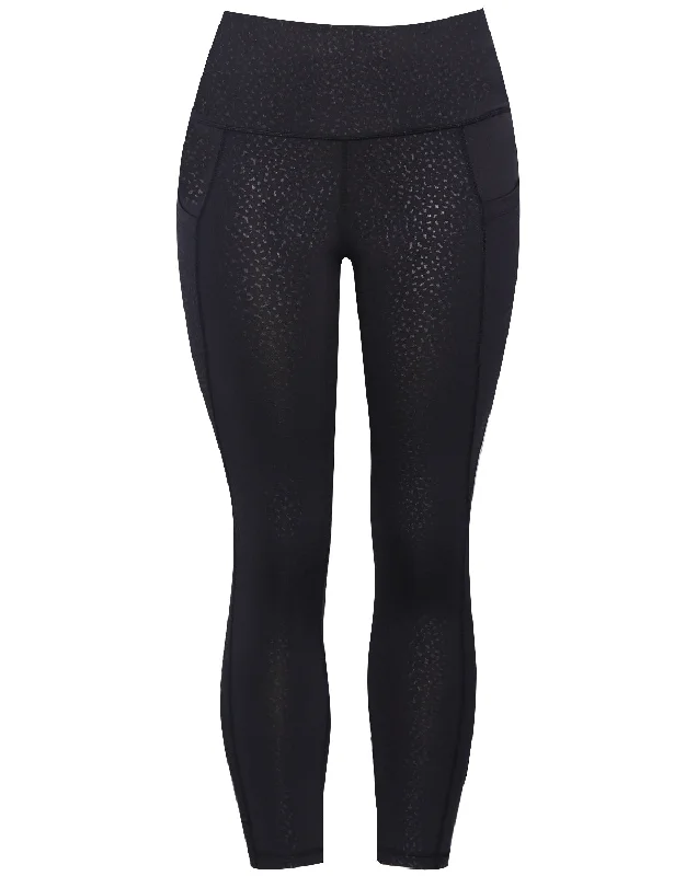 Yoga Pants for Everyday Yoga Practice -22" inseam 3D Printed Yoga Pants LEOPARD