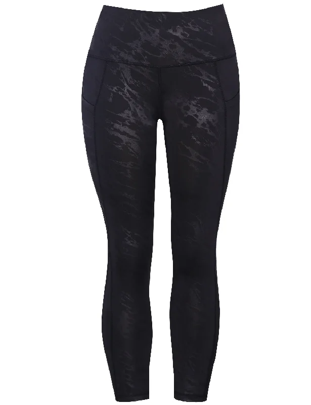 Yoga Pants for Everyday Flexibility -22" inseam 3D Printed Yoga Pants PAINT